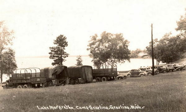 Camp Grayling - Old Postcard View (newer photo)